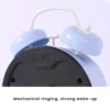 Metal Body Twin Bell Blue Color